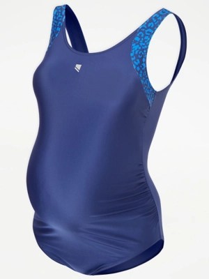 Maternity Blue Active Swimsuit Women at ASDA