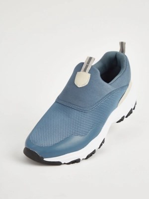 Blue Slip On Trainers Men at ASDA
