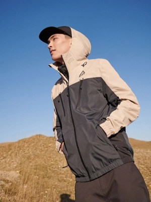 Beige Lightweight Hooded Jacket Men at ASDA