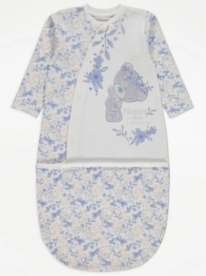 Tiny Tatty Teddy Off White Slogan Bundler Baby at ASDA