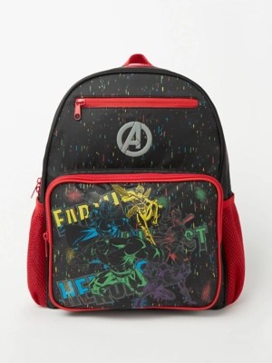 Marvel Character Contrast Trim Backpack Kids at ASDA