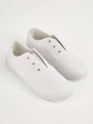 White Laceless Pumps Women at ASDA