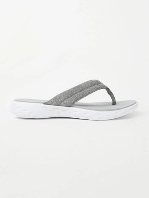 Grey Sporty Flip Flops Women at ASDA