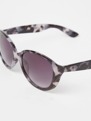 Black Tortoise Shell Chunky Sunglasses Women at ASDA