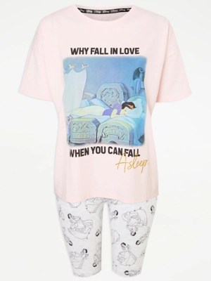 Disney Snow White Cycling Shorts Pyjamas Women at ASDA