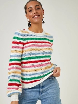 Rainbow Knit Striped Jumper Women at ASDA