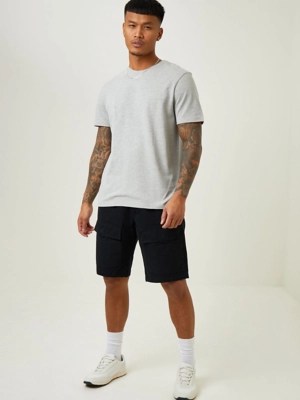 Black Cargo Shorts Men at ASDA