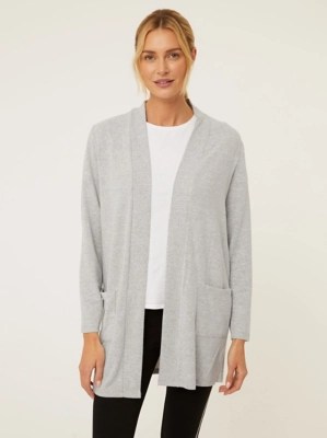 Grey Soft Touch Cardigan Women at ASDA