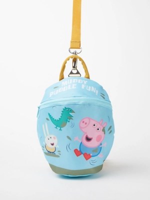 Peppa Pig Pig Blue Backpack with Reins Kids at ASDA
