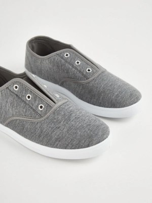 Grey Marl Laceless Pumps Women at ASDA