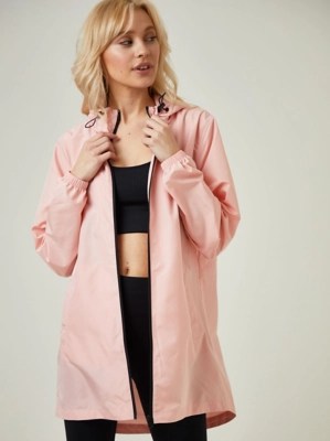 Pink Zip Up Pac a Mac Women at ASDA