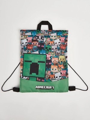 Minecraft Green Character Swim Bag Kids at ASDA