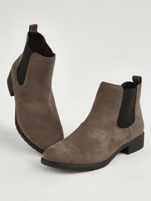 Grey Wide Fit Chelsea Boots Women at ASDA