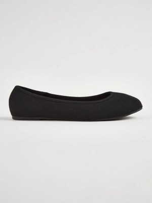 Wide Fit Black Ballet Shoes Women at ASDA
