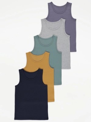Assorted Vest Tops 5 Pack Sale & Offers at ASDA