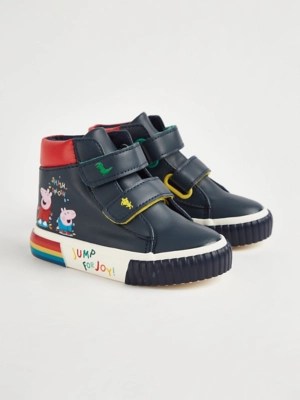 Peppa Pig Pig Navy High Top Trainers Kids at ASDA