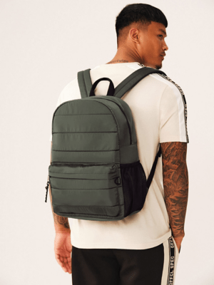 Charcoal Padded Rucksack Men at ASDA
