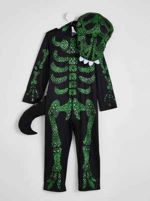 Halloween Dinosaur Skeleton Fancy Dress Costume Kids at ASDA