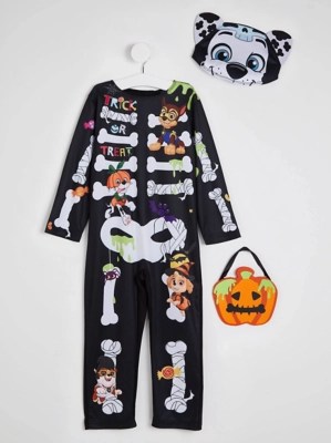 PAW Patrol Skeleton Print Halloween Costume Kids at ASDA