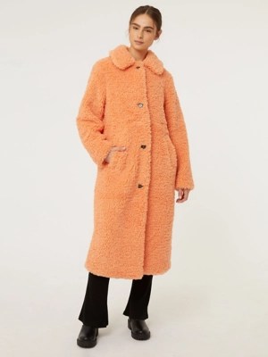 G21 Orange Long Coat Women at ASDA