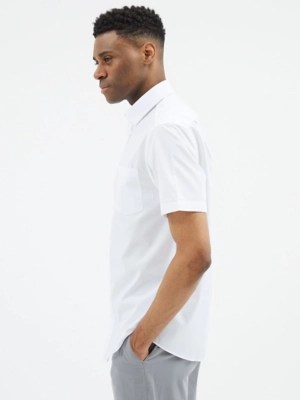 White Short Sleeve Formal Shirt Men at ASDA