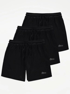 Black Shorts 3 Pack Men at ASDA