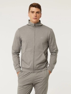Grey Active Zip Up Hoodie Men at ASDA