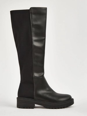 Black Knee High Boots Women at ASDA