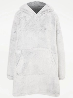 Grey Frosted Snuggle Hoodie Women at ASDA