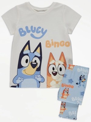 Bluey Character Print TShirt and Leggings Outfit Kids at ASDA
