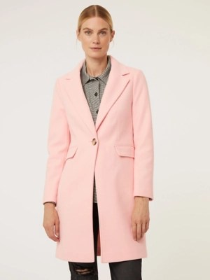 Pink Longline Formal Coat Women at ASDA