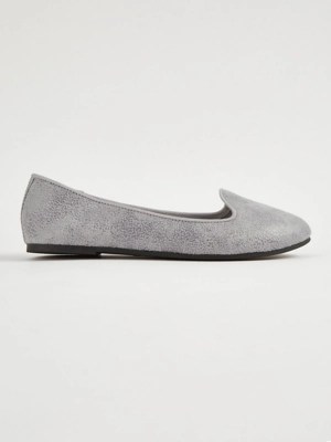 Grey Soft Sole Ballerina Pumps Women at ASDA