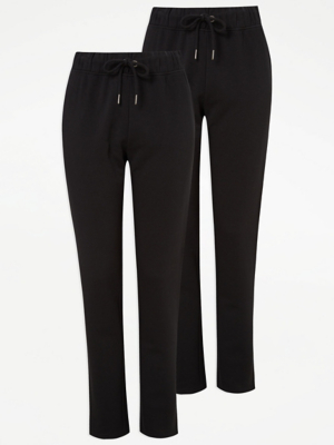 Black Joggers 2 Pack Women at ASDA