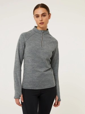 Blue Zip Fasten Fleece Lined Top Women at ASDA