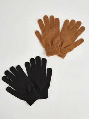 Assorted Camel Magic Gloves 2 Pack Women at ASDA