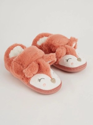 Furry Fox Slippers Kids at ASDA