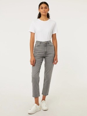 Skye Grey Wash Straight Leg Jeans Women at ASDA