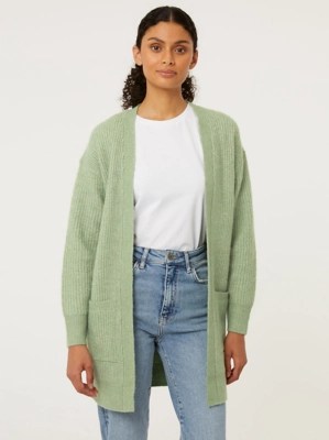 Green Knitted Cardigan Women at ASDA