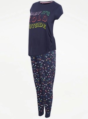 Maternity Baby It’s Cold Outside Matching Family Pyjamas Women