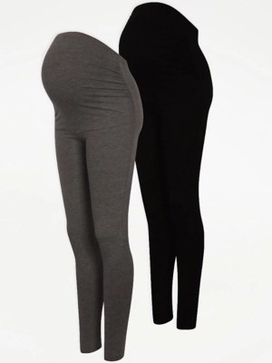 Maternity Leggings 2 Pack Women at ASDA