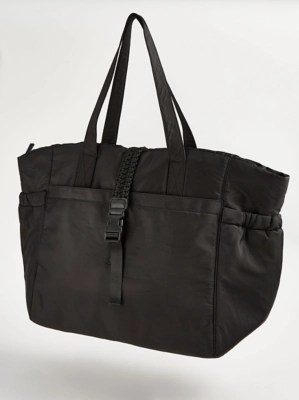 Black Nylon Weekend Bag Women at ASDA
