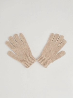 Cream Chenille Gloves Women at ASDA