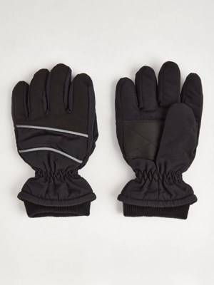 Black Ski Gloves Kids at ASDA