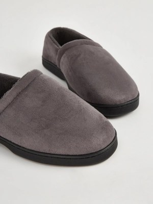 Grey Full Back Slippers Men at ASDA