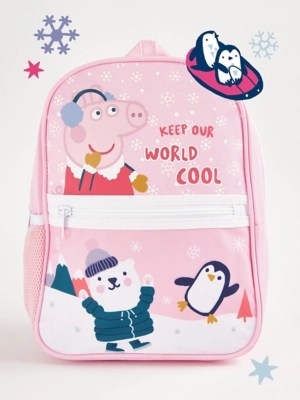 Peppa Pig Pink Ice Caps Cool Backpack Kids at ASDA
