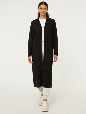 Black Longline Cardigan Women at ASDA