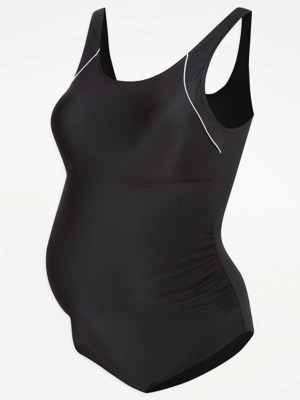 Maternity Black Active Swimsuit Women at ASDA