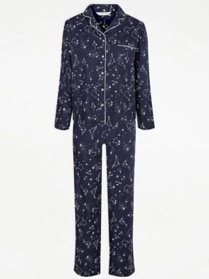 Navy Star Constellation Pyjamas Women at ASDA