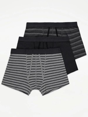 Striped AFront Boxers 3 Pack Sale & Offers at ASDA