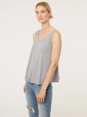 Grey Swing Vest Top Women at ASDA